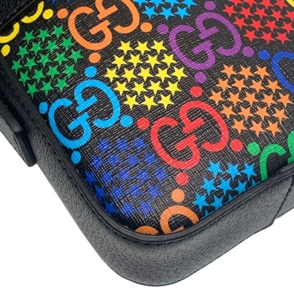 Gucci Bag Black GG Crossbody Multicolor Shoulder Psychedelic Leather